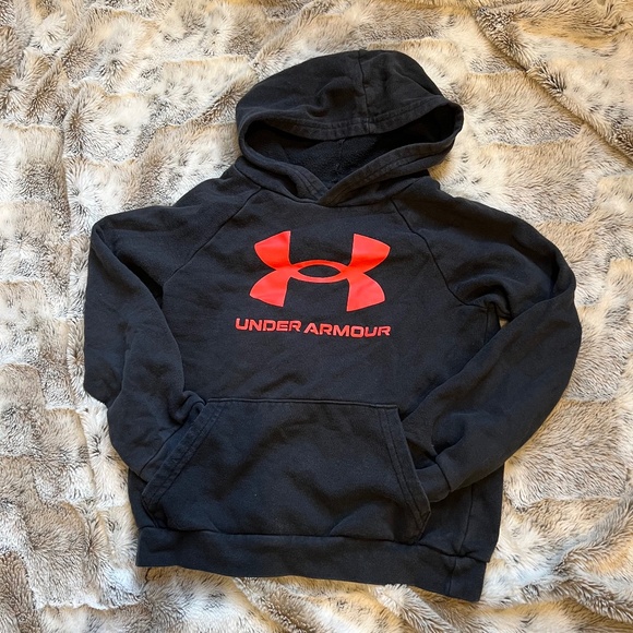 Under Armour Black Hoodie - Kids Youth Small - Picture 1 of 3